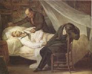 Ary Scheffer The Death of Gericault (26 January 1824) (mk05) Spain oil painting artist